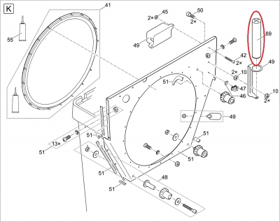 Baugruppe Rohr Schwimmersch. Gravitation Trommel