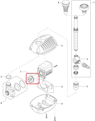 Rotor Aquarius Fountain Set Eco 9500