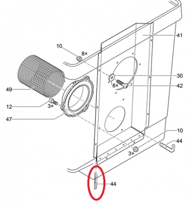 Dichtung Compact Trennwand hinten links