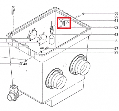 Halteblech Schwimmersch. PCP Gravitation II