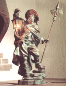 Rottenecker Bronzefigur Nachtwchter