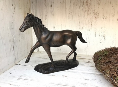 Rottenecker Bronzefigur Pferd auf Sockel