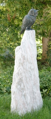 Rottenecker Bronzefigur Waldohreule auf Sosario-Sule