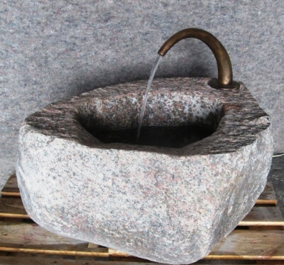 Rottenecker Brunnenauslauf, bronze, gro�, braun patiniert