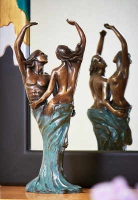 Rottenecker Bronzefigur Tanzendes Liebespaar