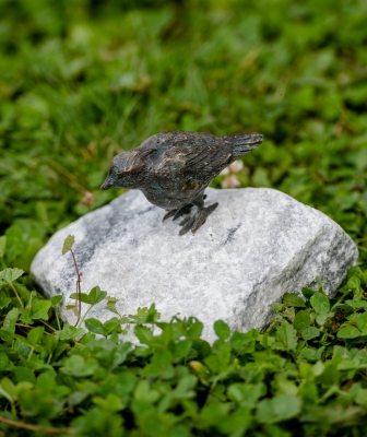 Rottenecker Bronzefigur Vogel klein