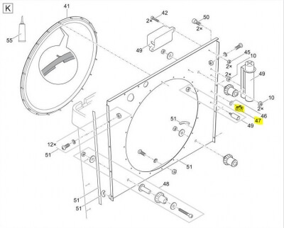 Kabelhalter Trommelfilter