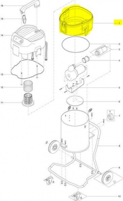 Adapterring Saugerkopf-Behlter