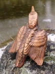 Rottenecker Bronzefigur Eisvogel klein hell