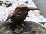 Rottenecker Bronzefigur Eisvogel klein hell