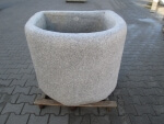 Granitbrunnen halbrund rustikal 98x91x76