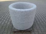 Granitbrunnen rund rustikal 90x82