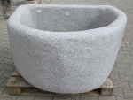 Steinbrunnen halbrund rustikal 128x93x68