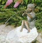 Rottenecker Bronzefigur Franziska, wasserspeiend