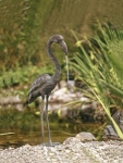 Rottenecker Bronzefigur Flamingo, wasserspeiend