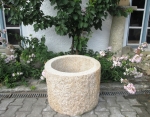 Granitbrunnen / Pflanztrog rund 60x45