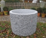 Granitbrunnen / Pflanztrog rund 80x60