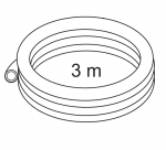 Ablaufschlauch 3/4 Zuschnitt 3 m